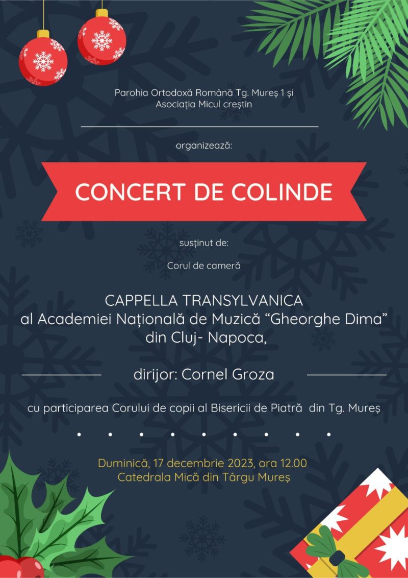 Cappella Transylvanica, în concert la Târgu Mureș
