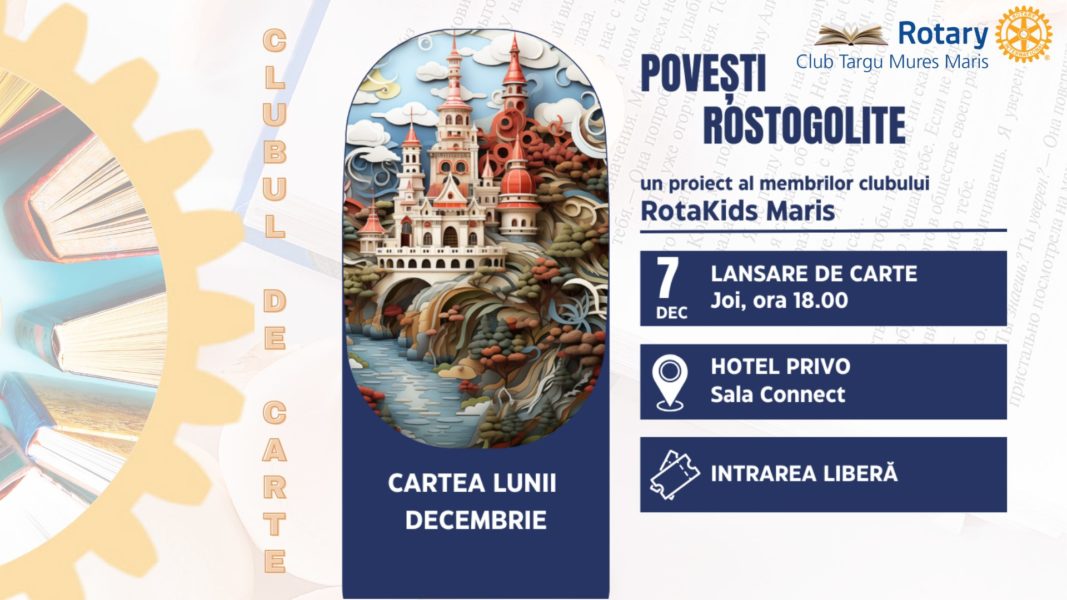 Azi se lansează cartea „Povești Rostogolite”, cu povești scrise de copii Azi se lansează cartea „Povești Rostogolite”, cu povești scrise de copii