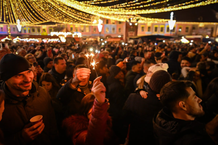 Revelion în stradă la Sibiu, cu artiști din Republica Moldova