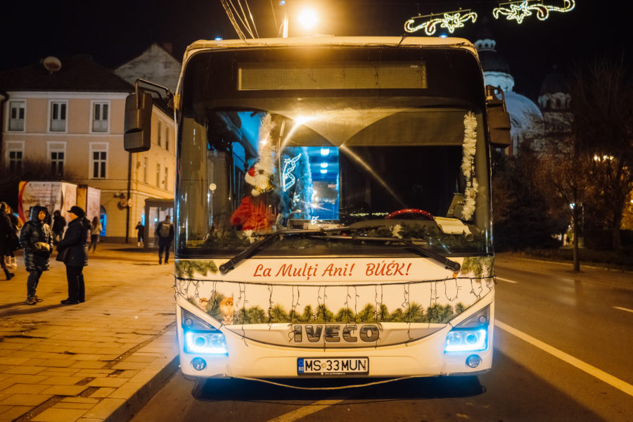 De Crăciun, transport public gratuit la Tg.Mureș