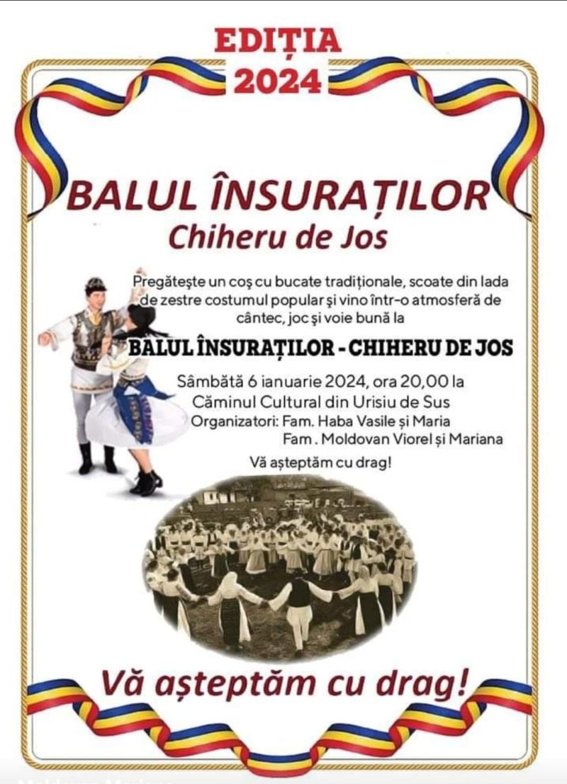 Diseară are loc Balul Însuraților de la Chiheru de Jos
