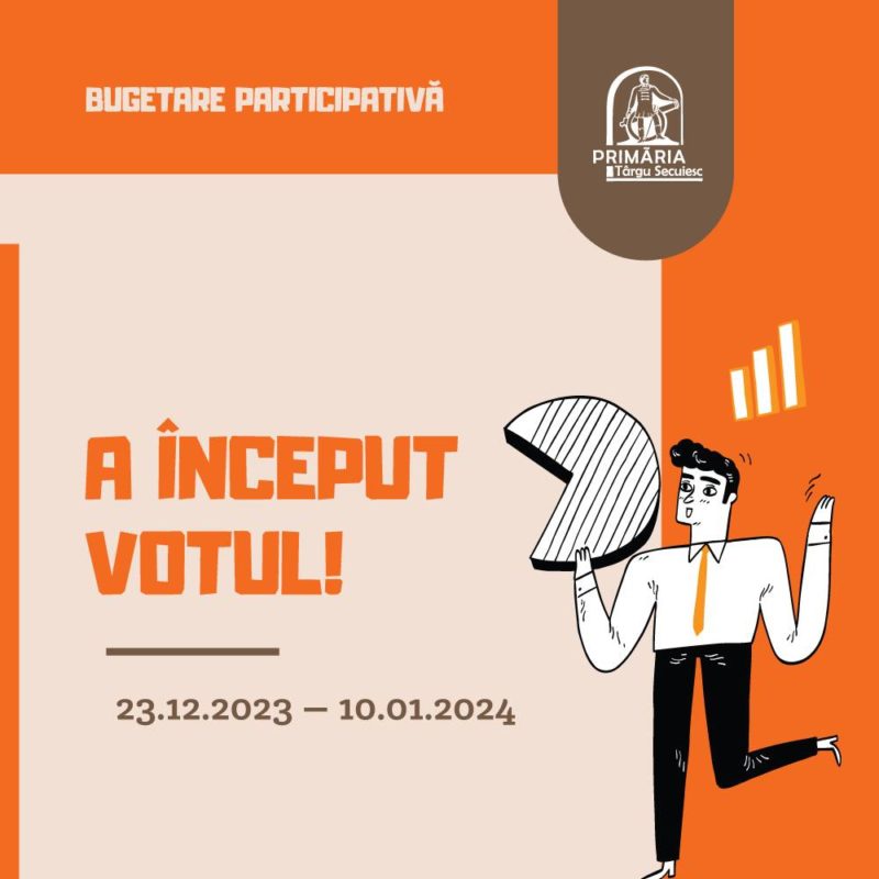 Proiectele cu bugetare participativă mai pot fi votate până pe 10 ianuarie la Târgul Secuiesc