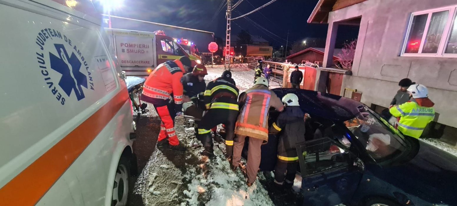 Două accidente rutiere, în această dimineață, în județul Mureș