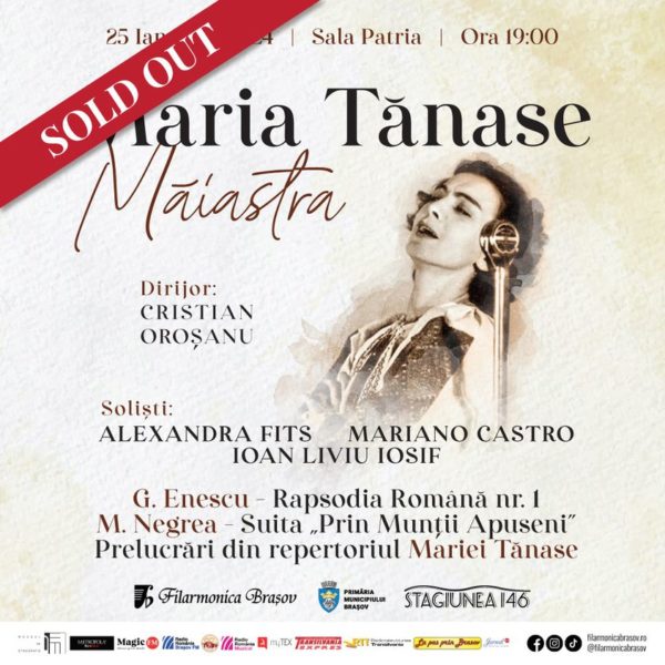 Concertul Filarmonicii din preajma Zilei Unirii Principatelor Române, sold out Concertul Filarmonicii din preajma Zilei Unirii Principatelor Române, sold out
