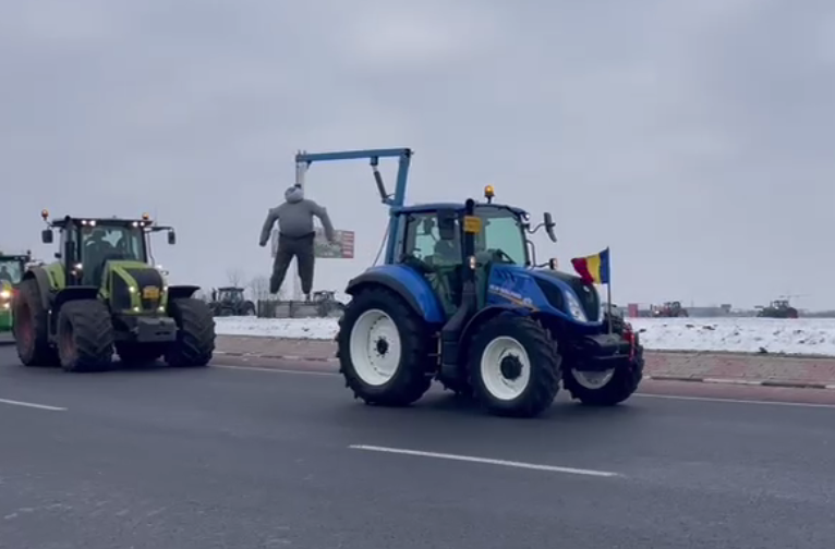 La Brașov, transportatorii și agricultorii ies din nou în stradă