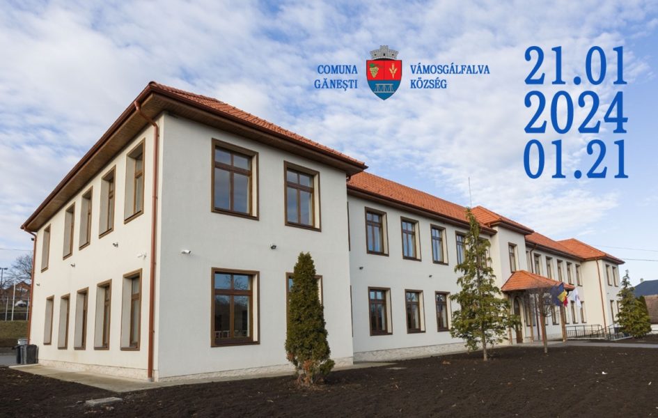 La Găneşti, în judeţul Mureş, s-a inaugurat ieri una dintre cele mai moderne şcoli din România