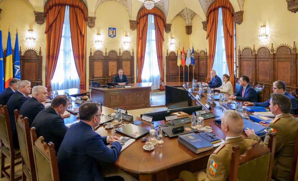 La Palatul Cotroceni a avut loc o şedinţă a Consiliului Suprem de Apărare a Ţării