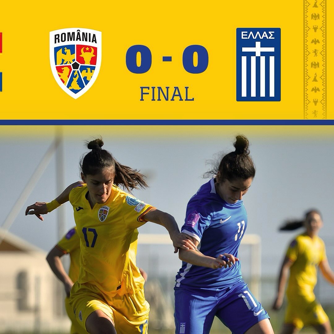 Fotbal feminin amical: România – Grecia 0-0