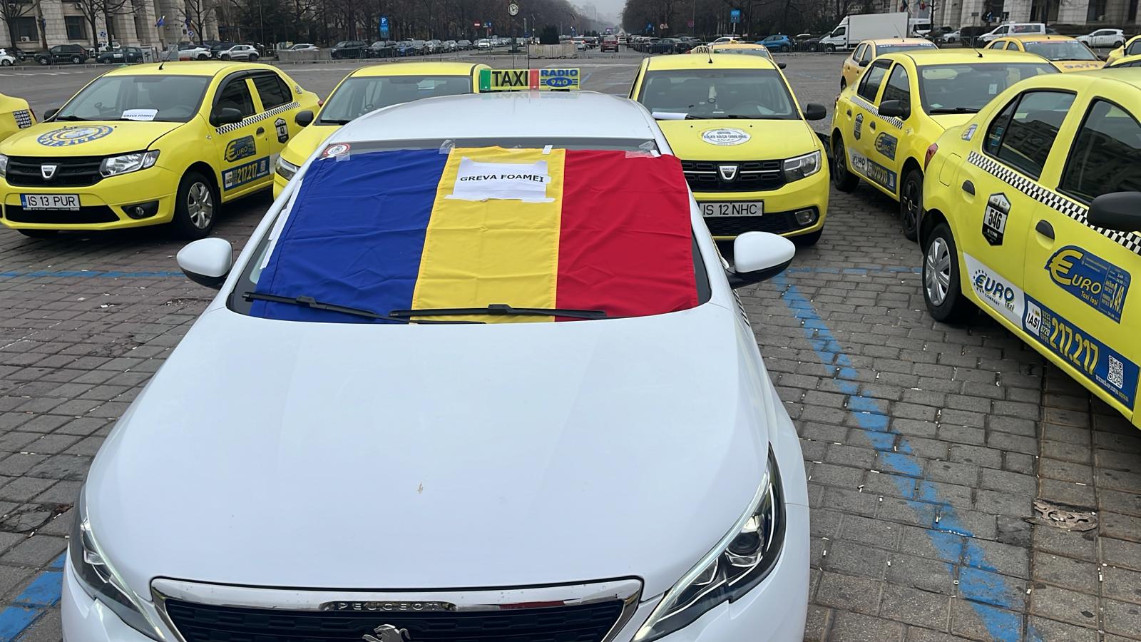 Taximetriștii mureșeni se vor solidariza cu colegii lor aflați în greva foamei la București
