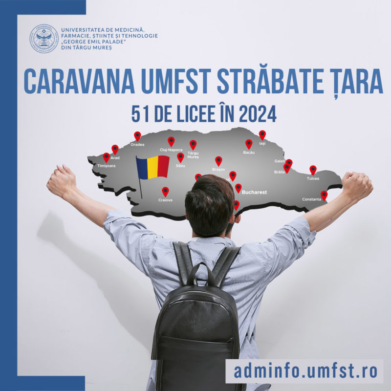 Caravana UMFST G.E. Palade Târgu Mureș pornește mâine la drum