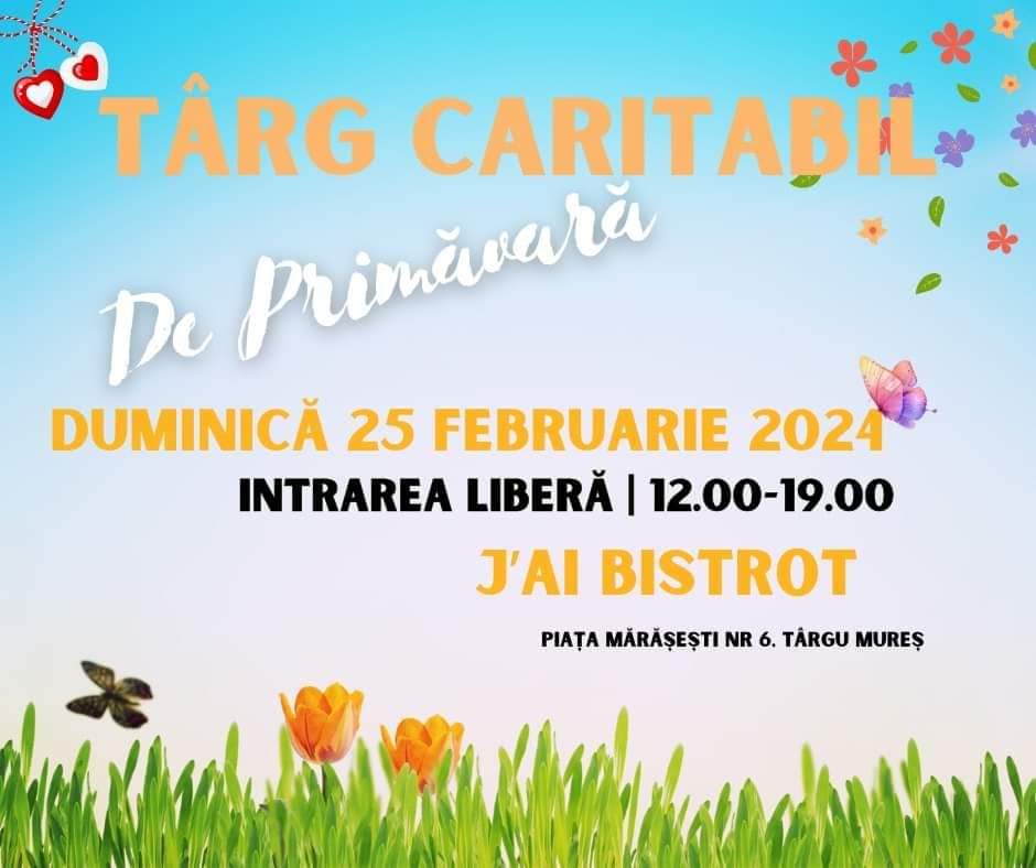 Târg Caritabil de Mărțișor, azi, la Târgu Mures