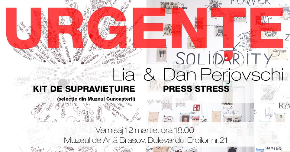 „Urgențe”, un dublu solo show Lia și Dan Perjovschi