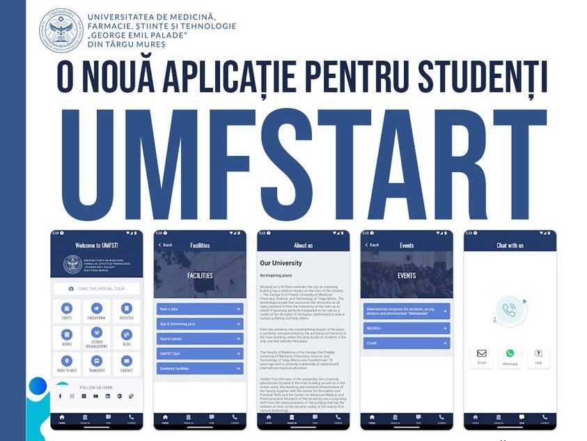 InfoGadget, cu Raluca Creț – Universitatea de Medicină, Farmacie, Științe și Tehnologie ”George Emil Palade” din Târgu Mureș a lansat propria aplicație pentru telefoanele mobile