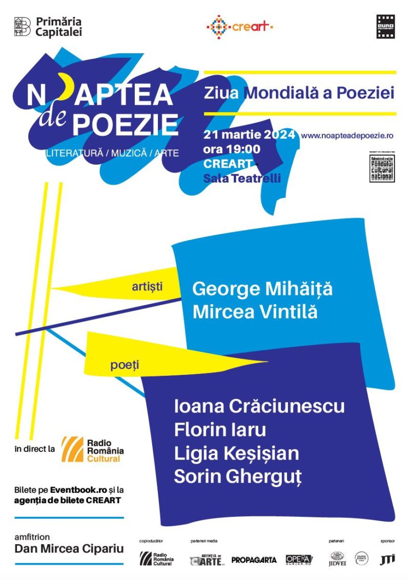 Noaptea de poezie, în direct la Radio România Cultural