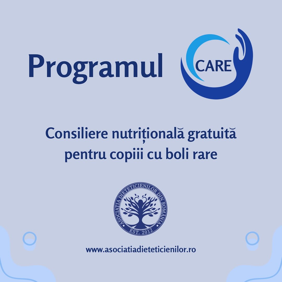 Consiliere nutriţională gratuită pentru copiii diagnosticaţi cu boli rare