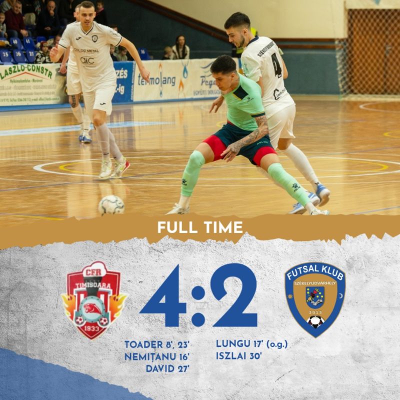 FK Odorhei, învinsă la Timișoara