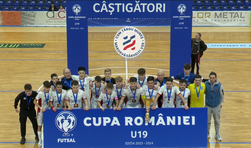 CSM Tg.Mureș a cucerit Cupa României la futsal U19