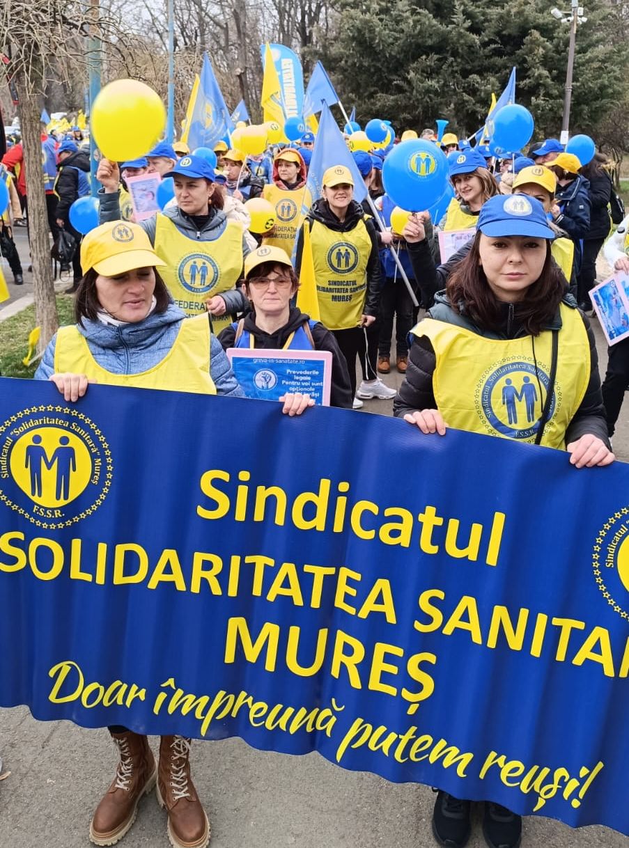 De Ziua personalului medical, ample demonstrații în capitală