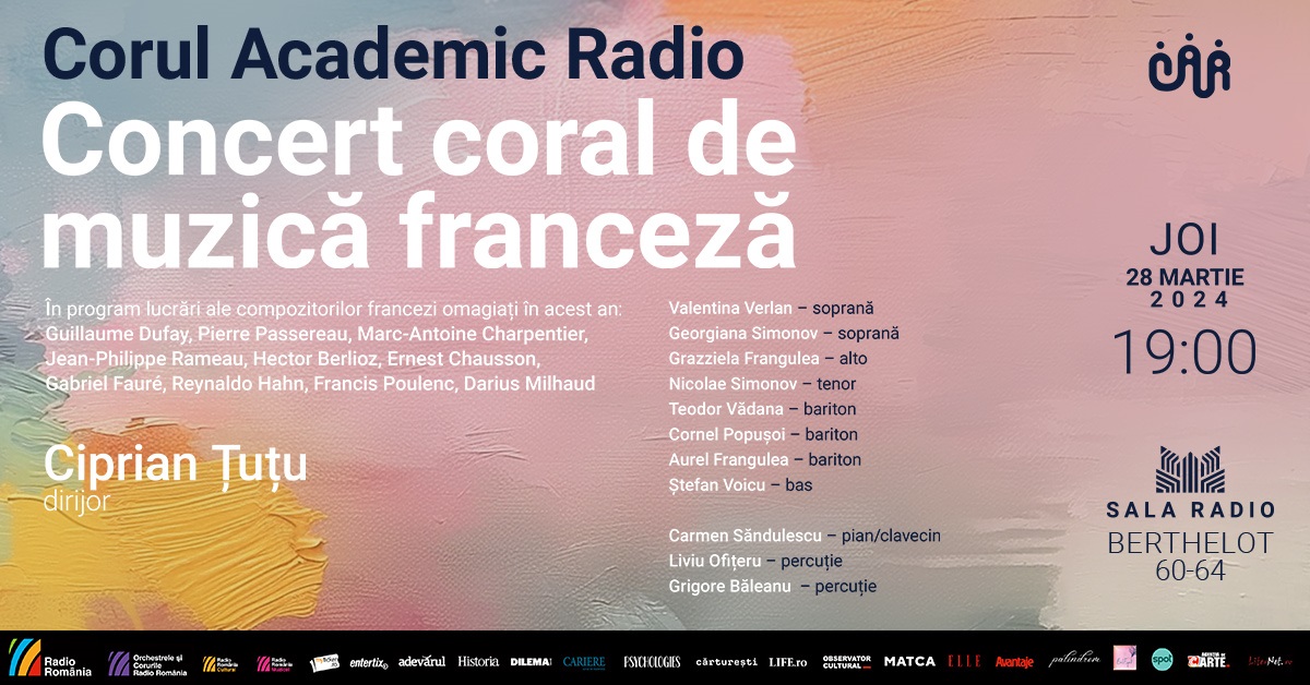 Seară de muzică franceză la Sala Radio