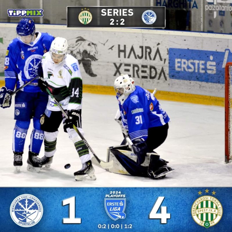 2-2 în semifinalele Erste Liga de hochei