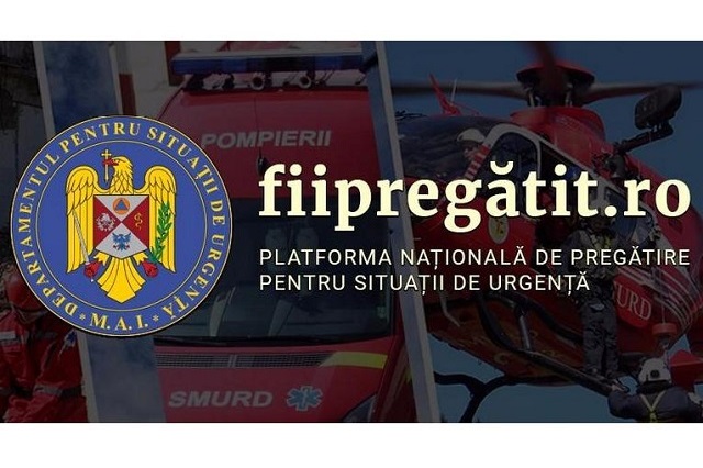 Se relansează noua platformă naţională de pregătire pentru situaţii de urgenţă Se relansează noua platformă naţională de pregătire pentru situaţii de urgenţă