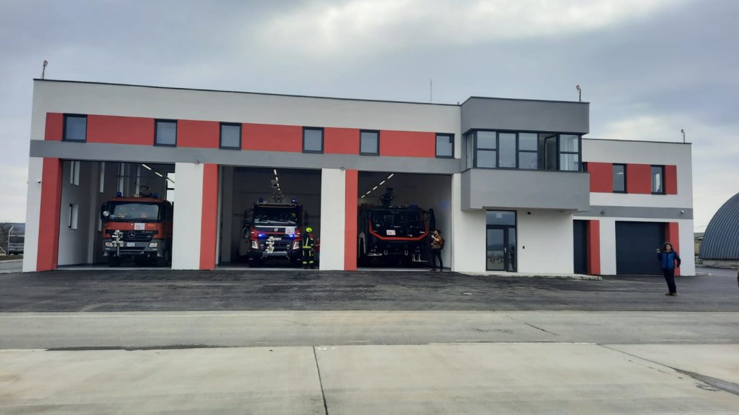 Aeroportul „Transilvania” Târgu Mureș are o nouă stație de pompieri