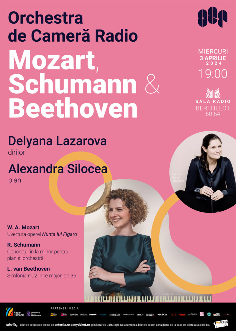 Pianista Alexandra Silocea interpretează Schumann la Sala Radio