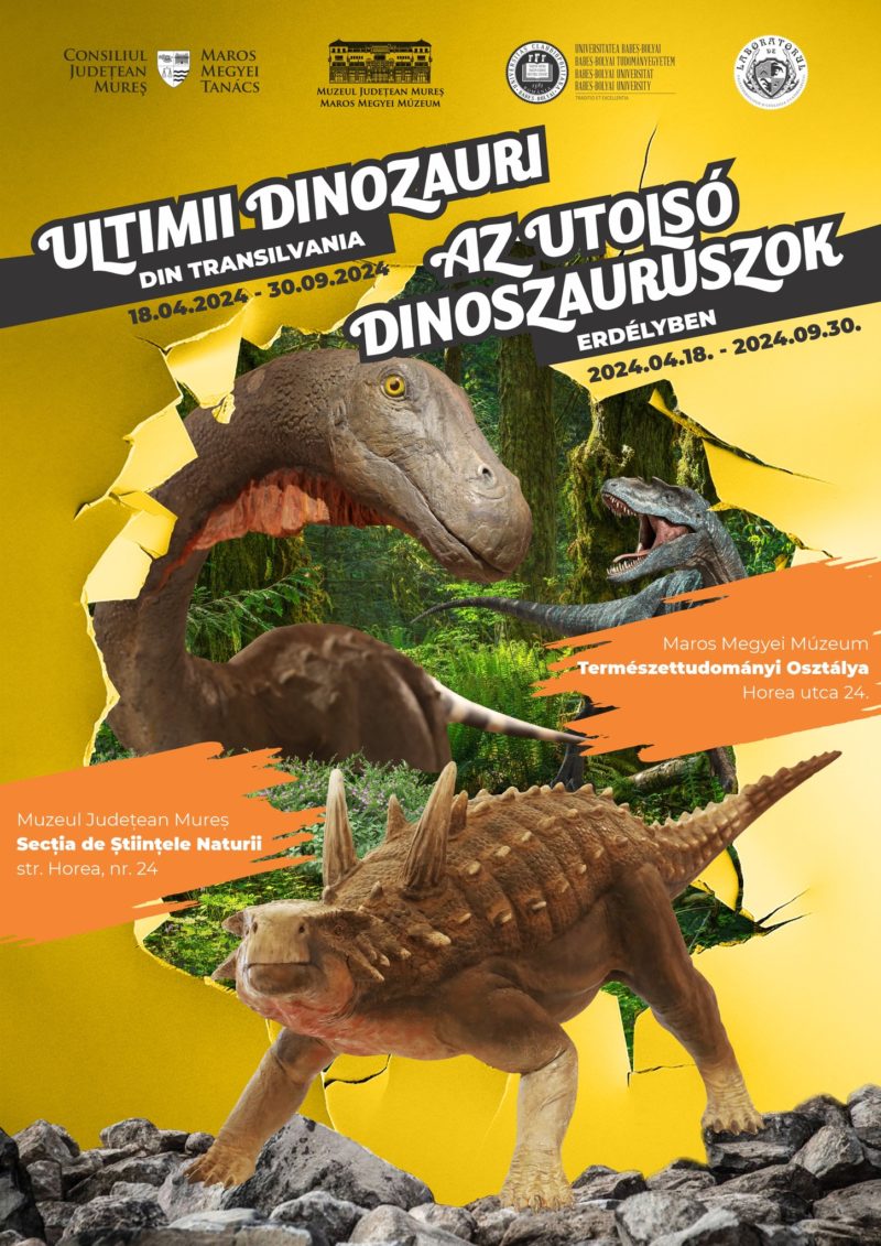 Expoziția temporară „Ultimii dinozauri din Transilvania”, în premieră la Târgu Mureș Expoziția temporară „Ultimii dinozauri din Transilvania”, în premieră la Târgu Mureș