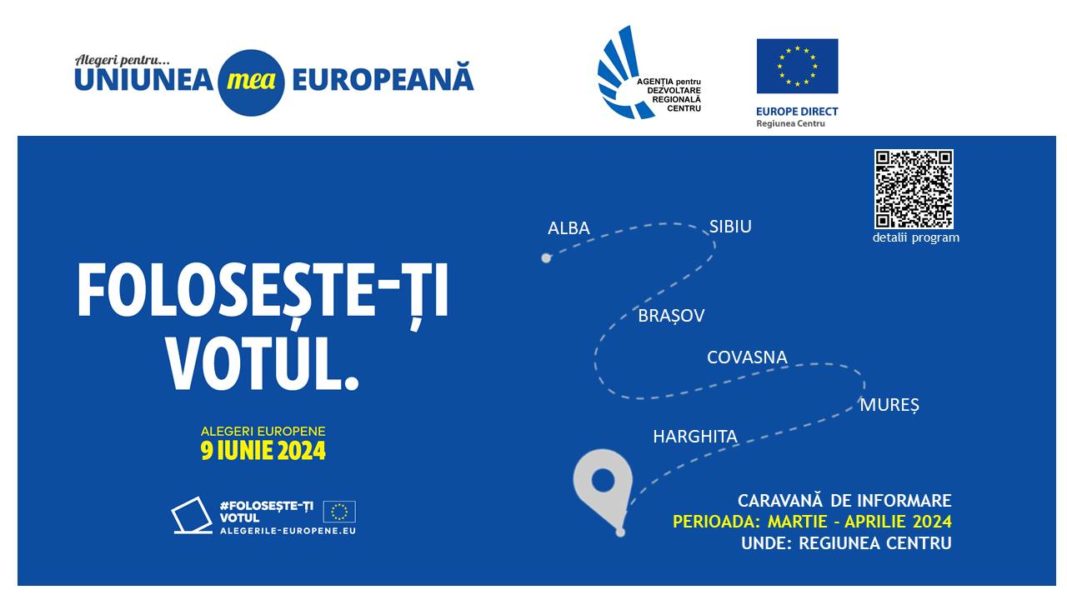 „Folosește-ți votul!”, campanie despre alegerile europarlamentare, la Brașov