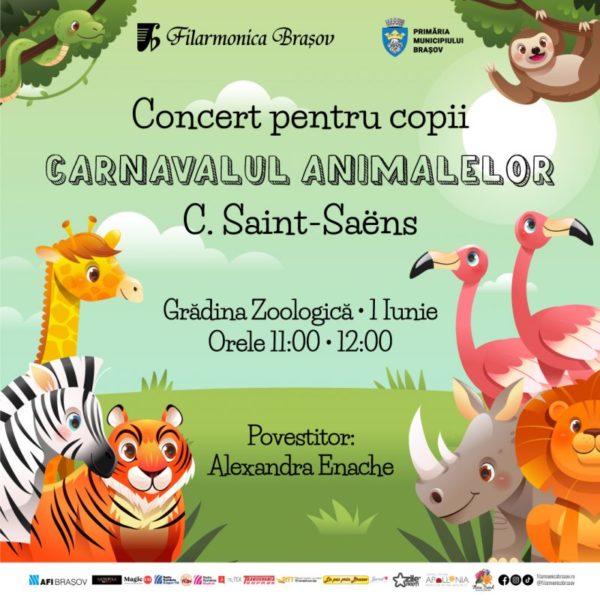 Concert al Filarmonicii pentru copii, de 1 Iunie – în premieră, la Grădina Zoologică Brașov