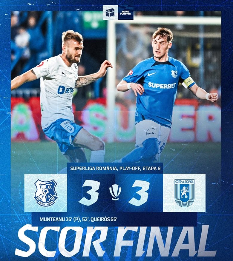 Superliga de fotbal, penultima rundă din play-off Superliga de fotbal, penultima rundă din play-off