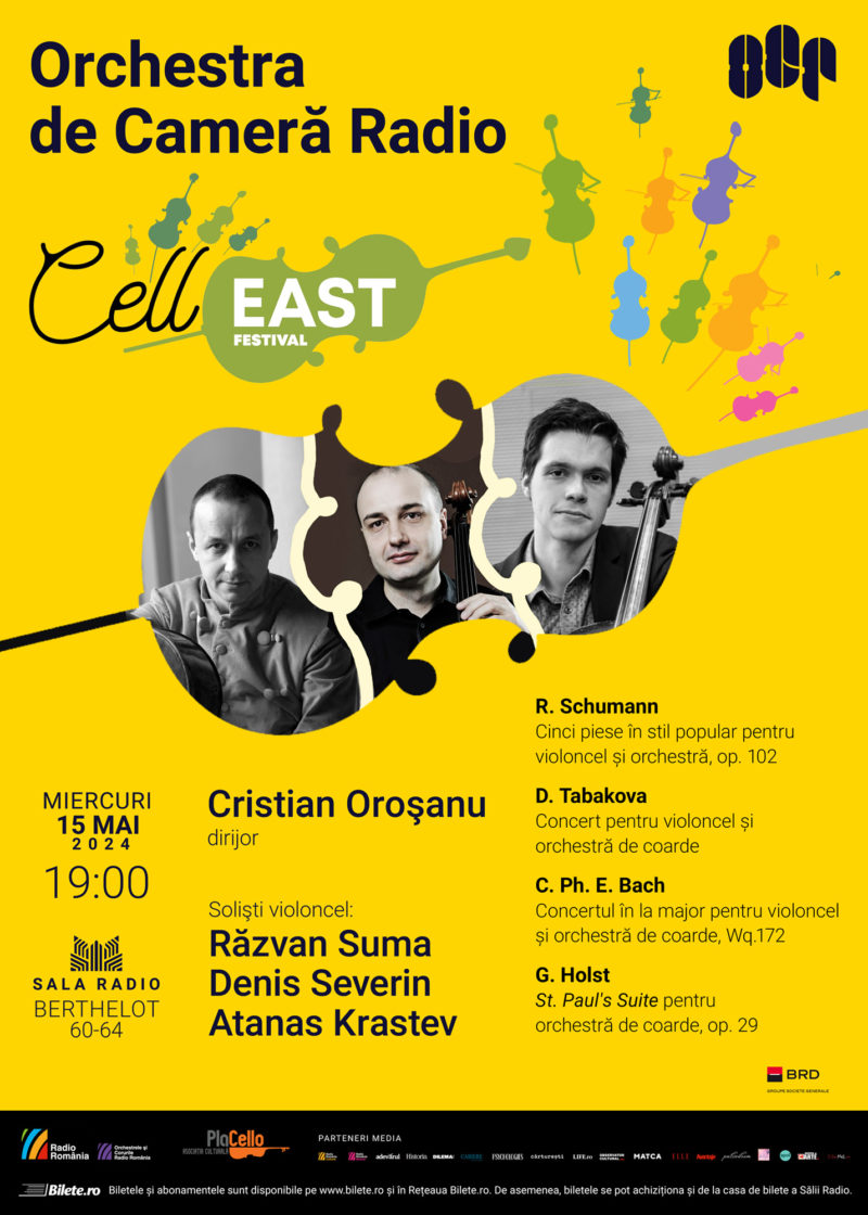 Concert de gală: închiderea Festivalului Internațional „CellEAST” (ediția a 3-a)