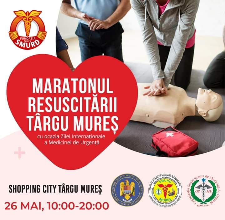 Maratonul Resuscitării revine duminică la Tg. Mureș Maratonul Resuscitării revine duminică la Tg. Mureș