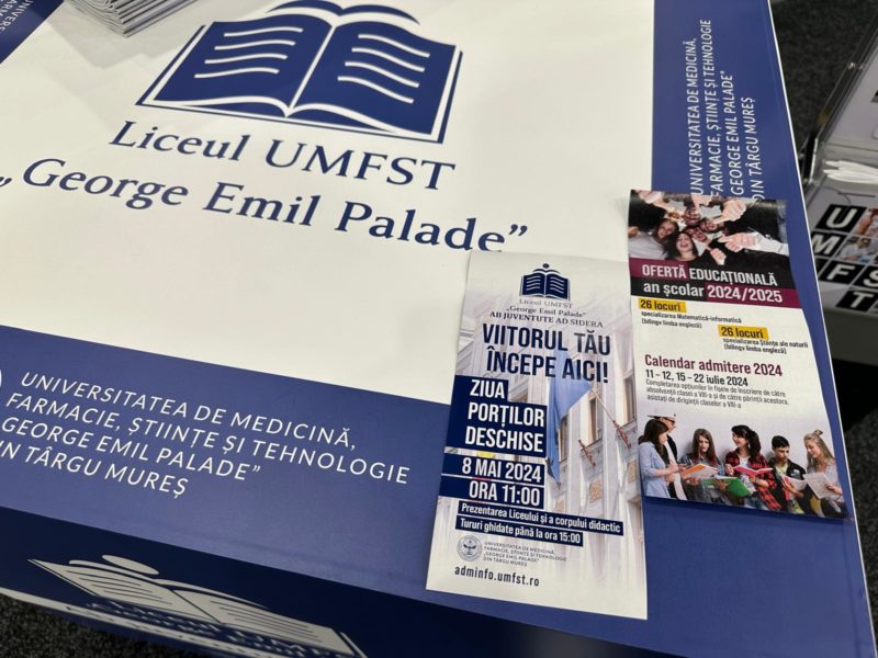 Peste 300 de participanți la ”Ziua Porților Deschise” la Liceul UMFST din Tg. Mureș
