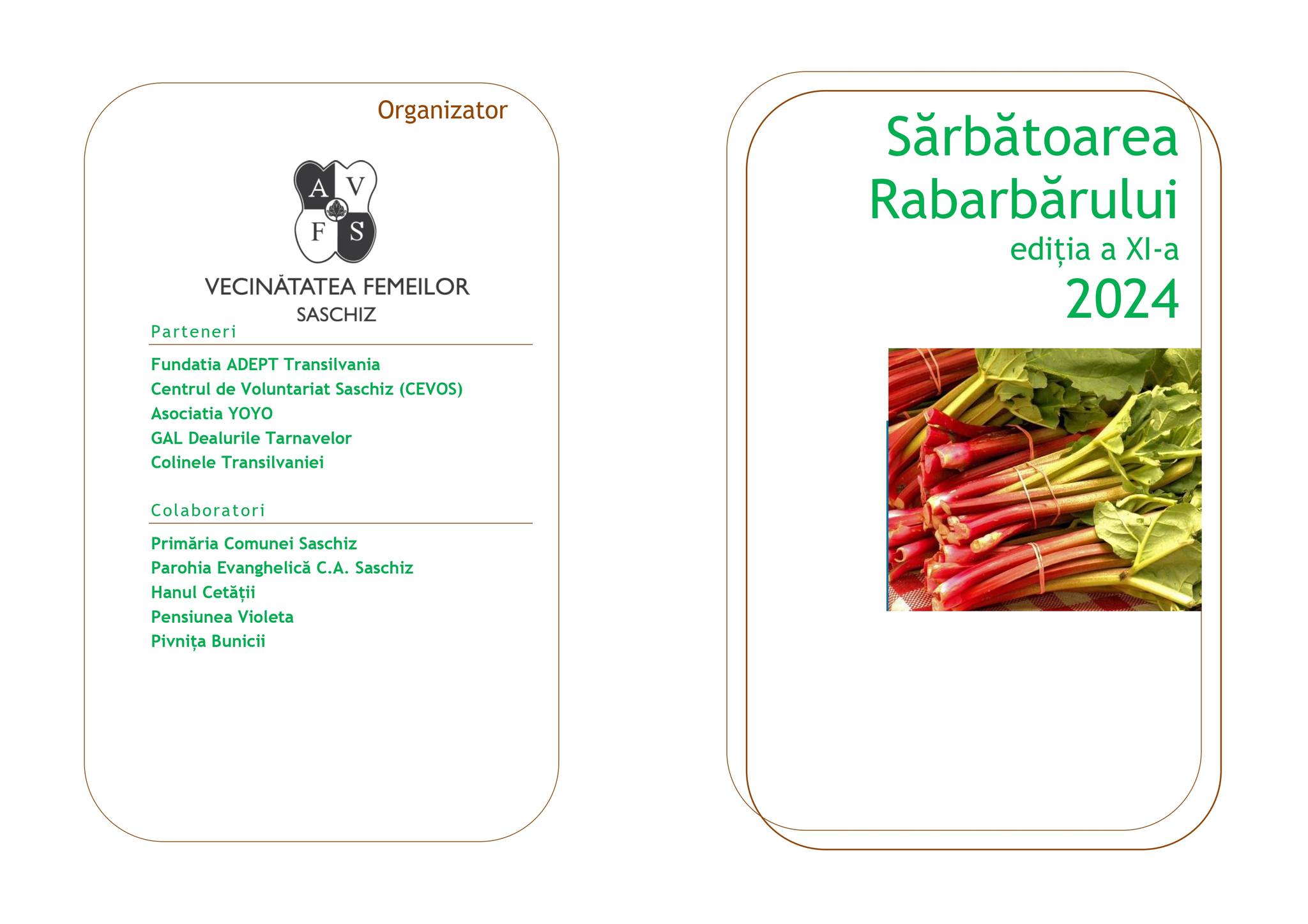 Sărbătoarea Rabarbărului la Saschiz