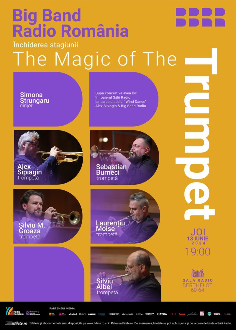 The Magic of Trumpet închide stagiunea de jazz la Sala Radio