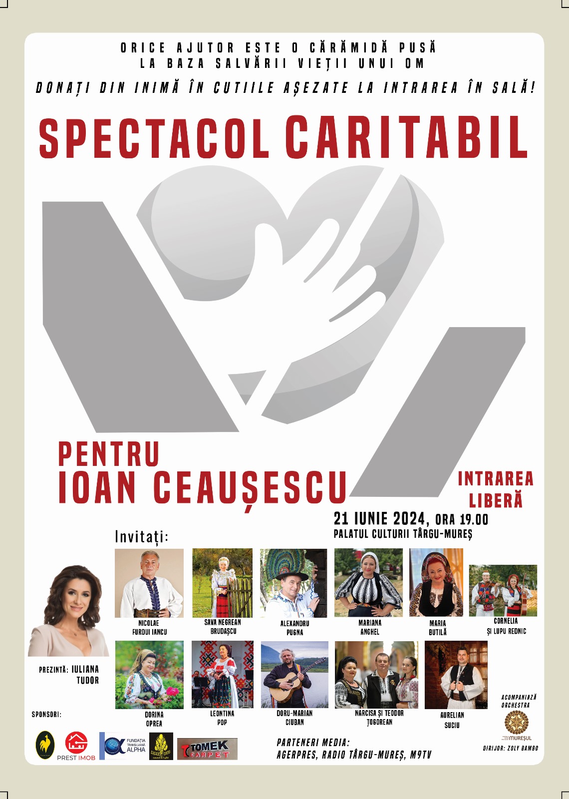 Spectacol caritabil, pentru colegul nostru din TVR, Ionuț Ceaușescu