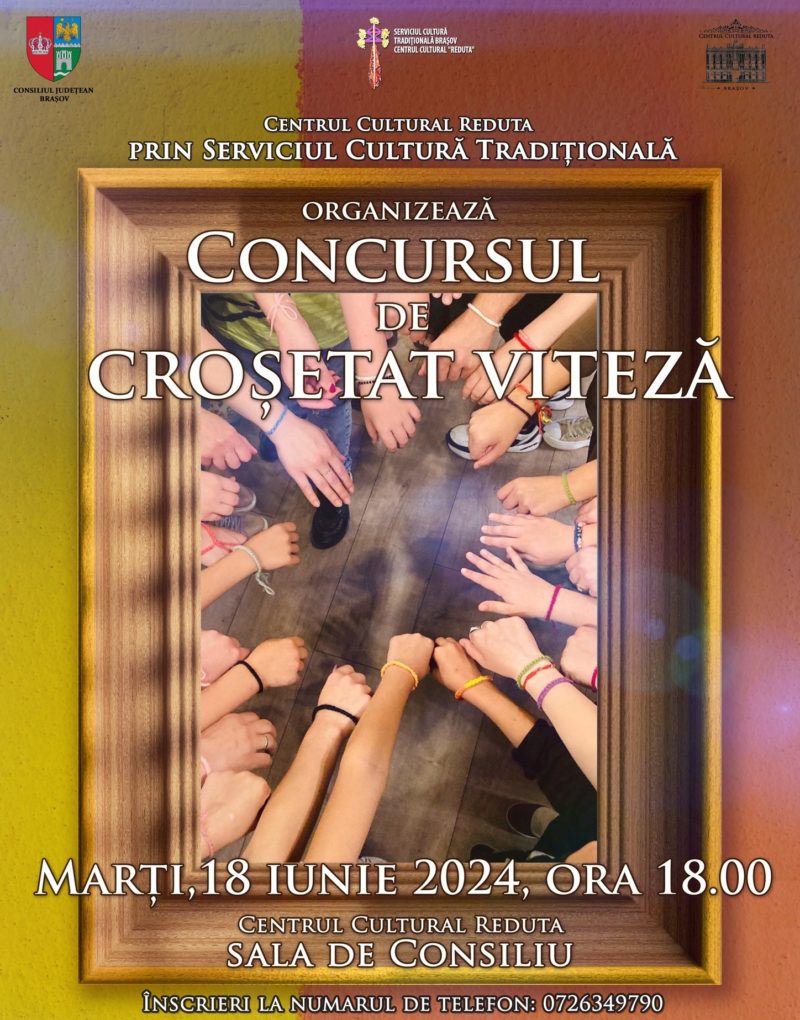 Concurs de croşetat viteză, mâine, la Centrul Cultural Reduta Concurs de croşetat viteză, mâine, la Centrul Cultural Reduta