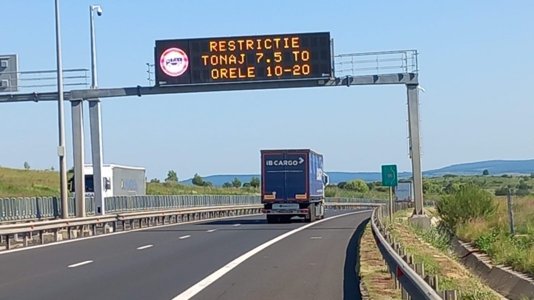 Restricții de tonaj pe șosele din cauza caniculei