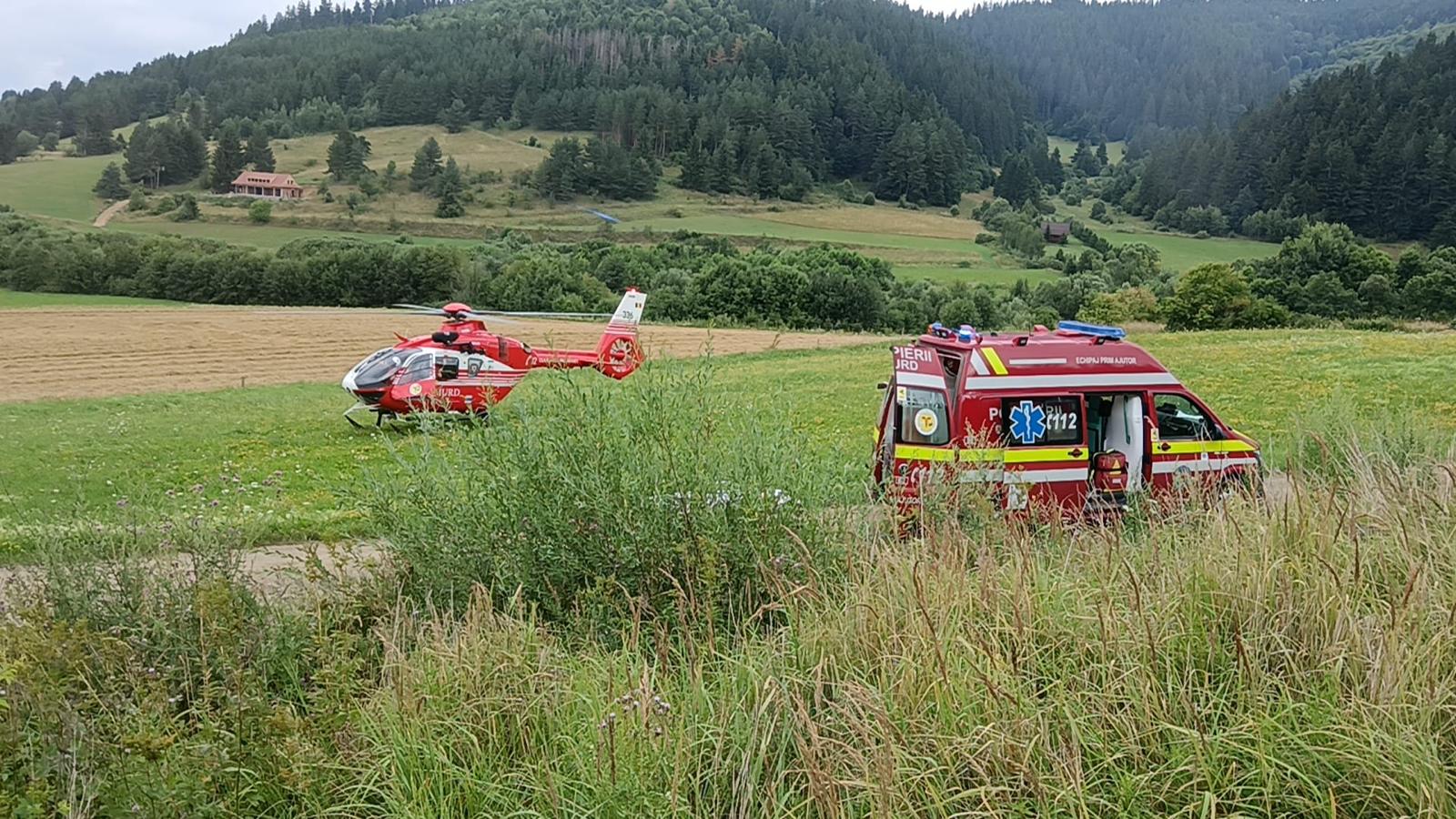 Un autoturism, în care se aflau cinci persoane, a căzut într-o prăpastie, de pe DN 11B, pasul Cașin