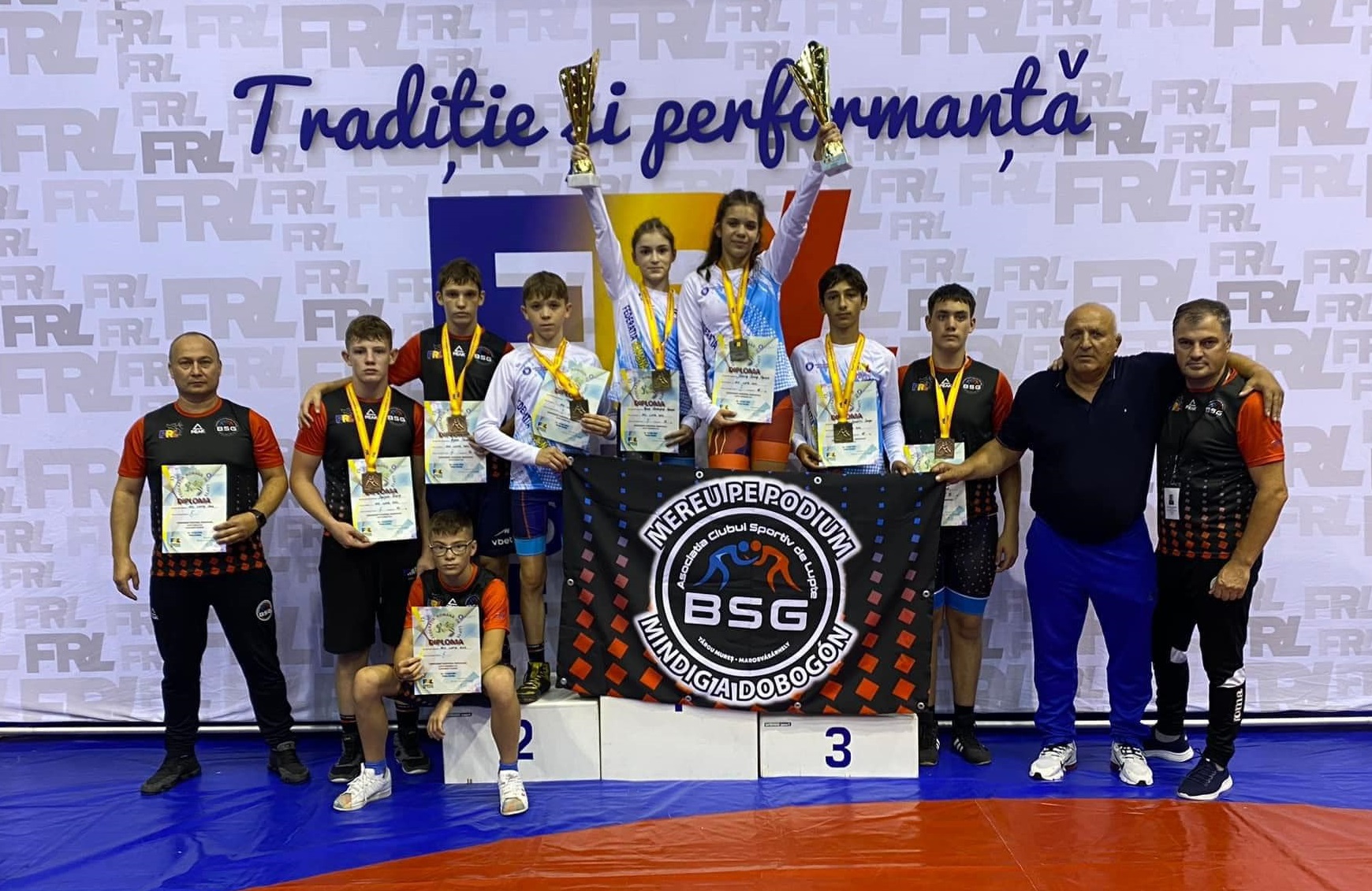 Luptătorii mureșeni, medaliați la Naționalele Under 15