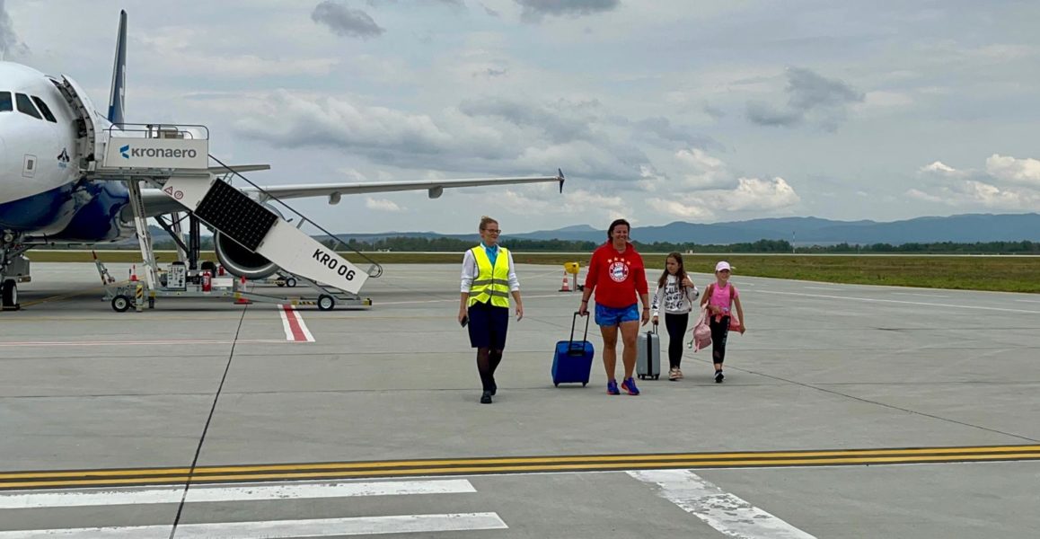 La mai bine de un an și două luni de când a fost dat în folosință, Aeroportul Internațional Brașov-Ghimbav a marcat azi o nouă premieră