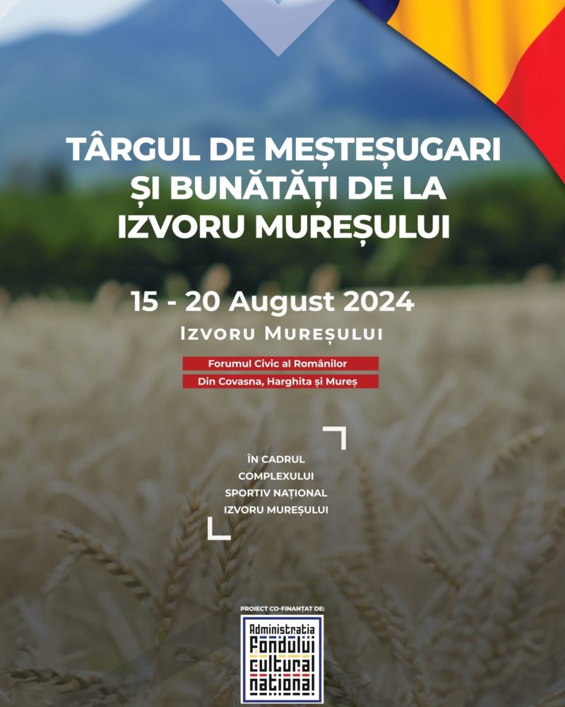 Târgul de Meşteşugari şi Bunătăţi, printre noutăţile Universităţii de Vară de la Izvoru Mureşului