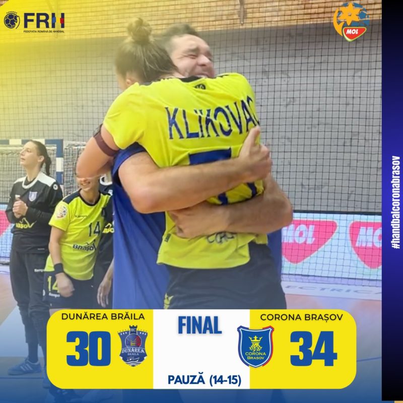 Corona Brașov, victorioasă în Liga Națională de handbal feminin