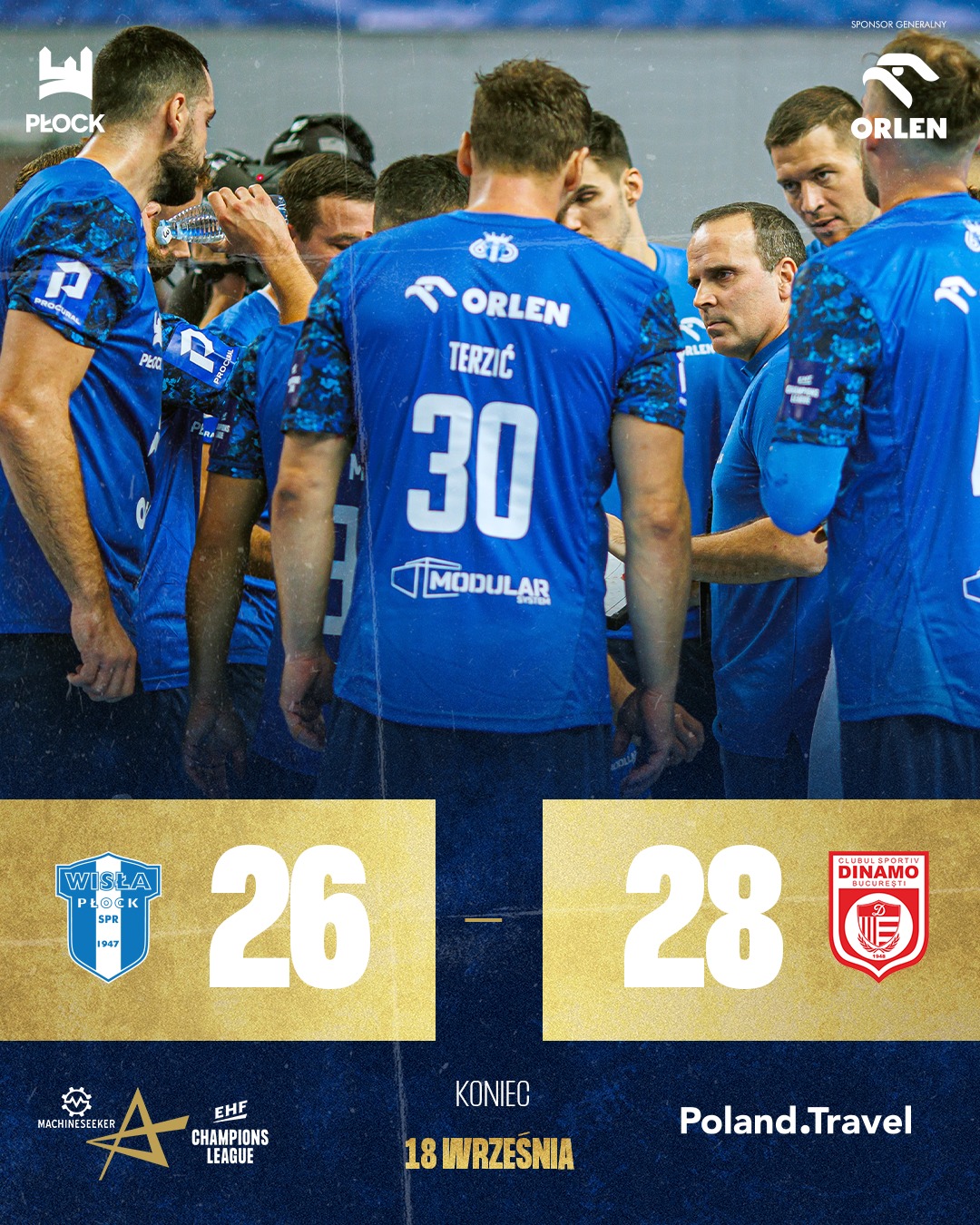 Dinamo, lider victorios în Liga Campionilor la handbal masculin