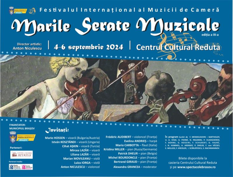 Astăzi încep la Braşov Marile Serate Muzicale Astăzi încep la Braşov Marile Serate Muzicale