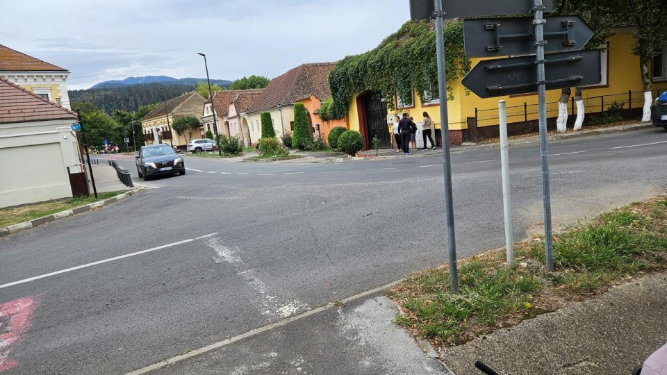 Protest al părinţilor din Cristian pentru asigurarea siguranţei circulaţiei în localitate