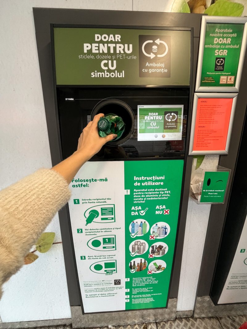 Trei automate de preluare a ambalajelor în sistem RetuRo, amplasate în zone de la periferia Miercurea-Ciuc