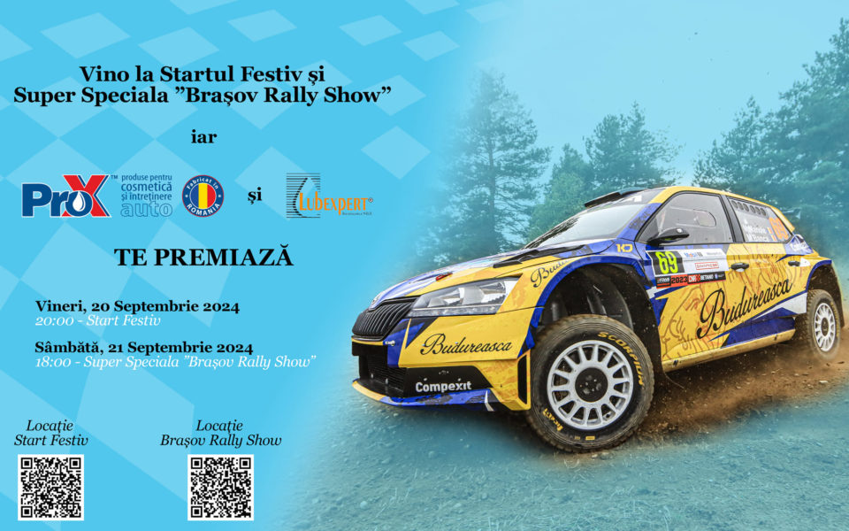 Aproape 70 de mașini de raliu se vor întrece în weekend la TESS Rally Brașov