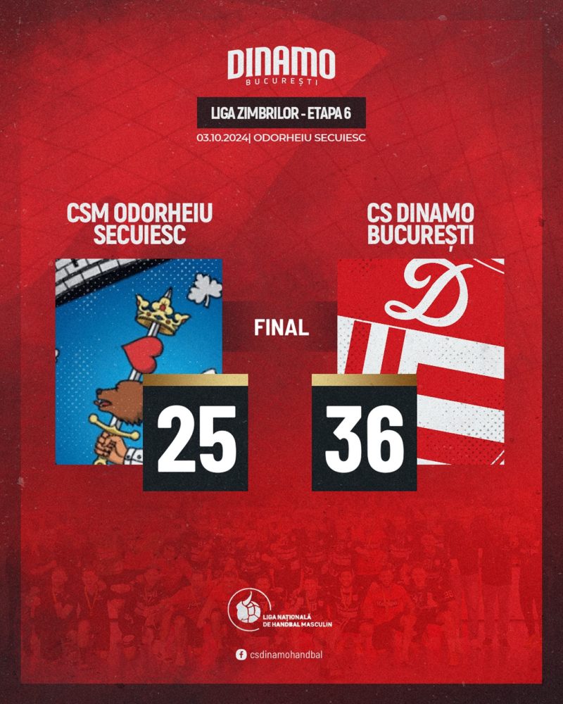 Handbal masculin: Dinamo s-a impus la Odorhei